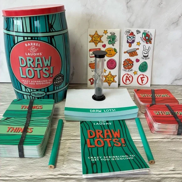 Ridley's Barrel Of Laughs "Draw Lots!" Game - Picture 2 of 7